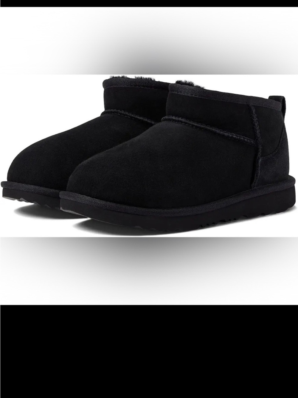 New Kids UGG Classic Ultra Mini Boots Black
